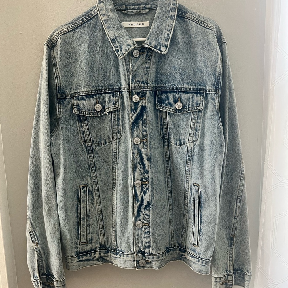 PacSun Graham Classic Fit Denim Jacket Sz L